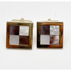 Swank Mother Of‎ Pearl Abalone Cufflinks